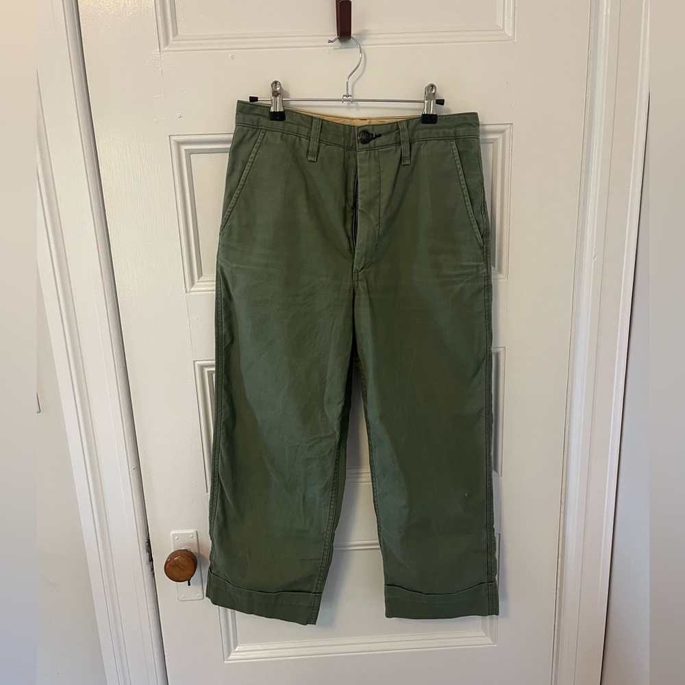 Rag & Bone Cropped Olive Green Pants Women’s Size 2